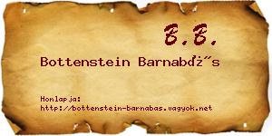Bottenstein Barnabás névjegykártya